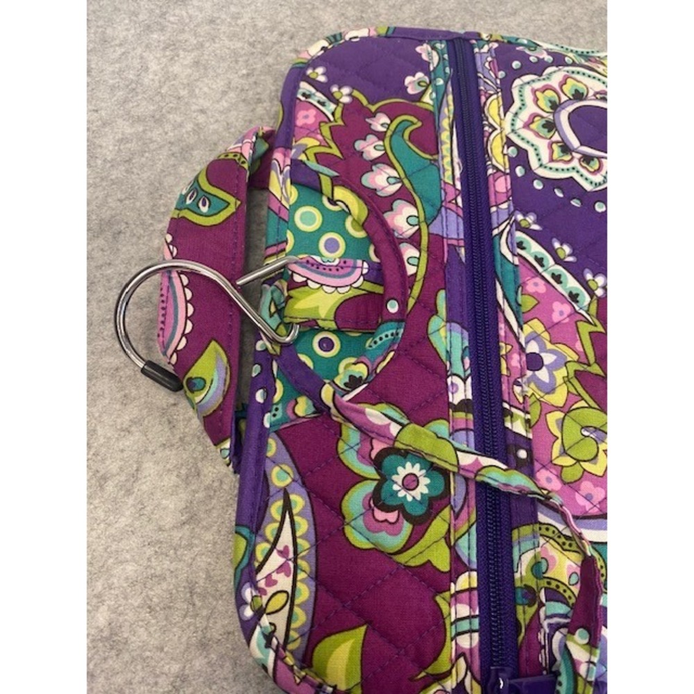 Vera Bradley Hanging Travel Jewelry Cosmetic‎ Makeup Bag Purple Paisley - Picture 4 of 10